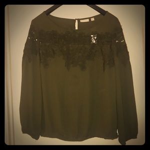 Olive green blouse